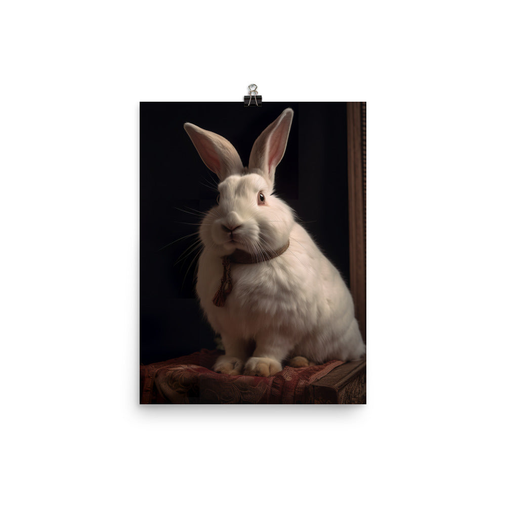 Beveren Bunny Photo paper poster - PosterfyAI.com