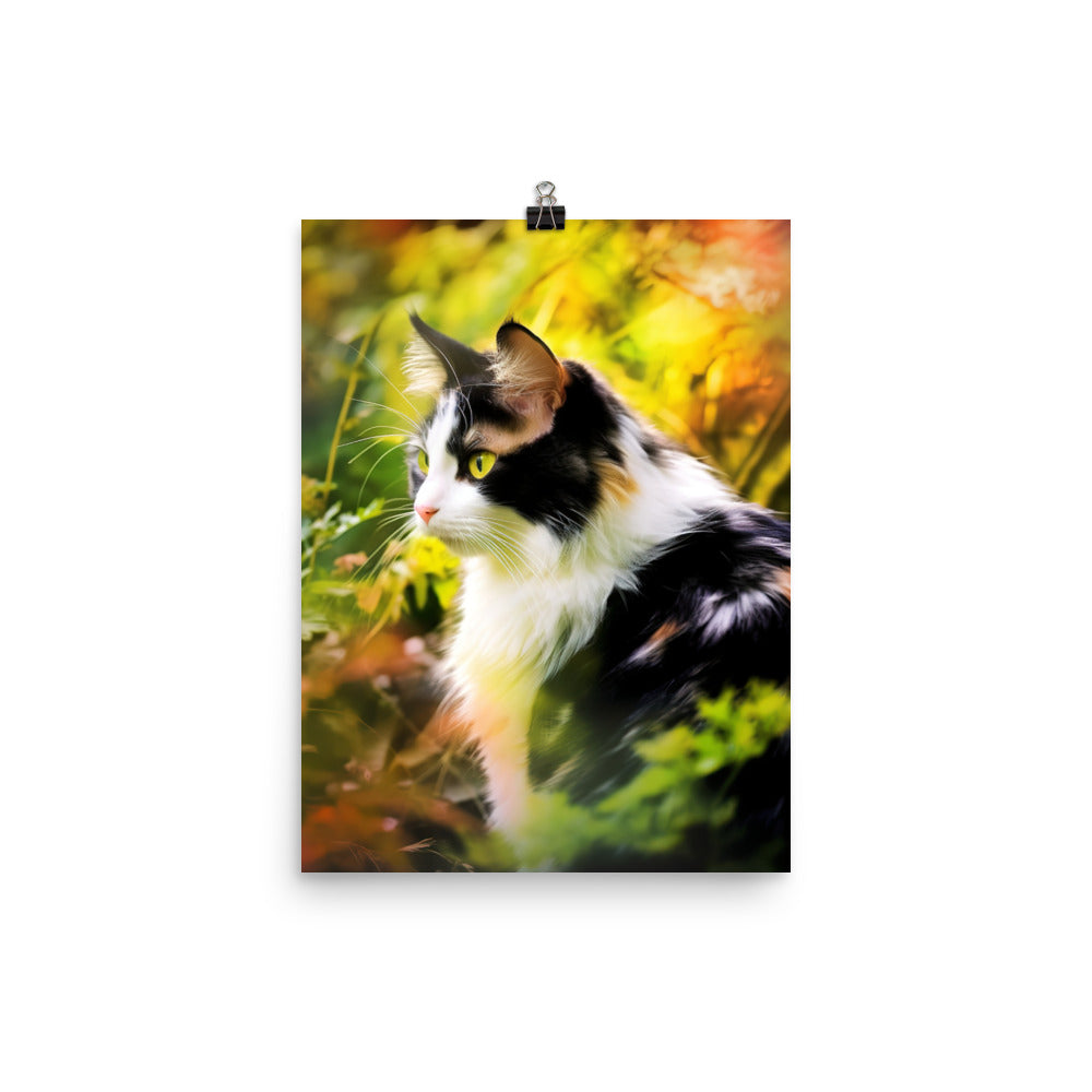 Beauty of Manx Cat Photo paper poster - PosterfyAI.com