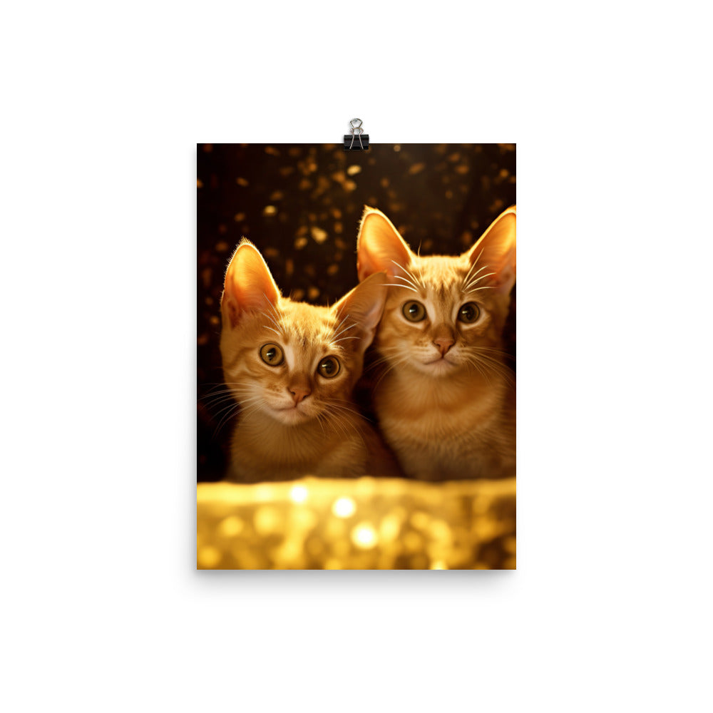 Bombay Kittens Photo paper poster - PosterfyAI.com
