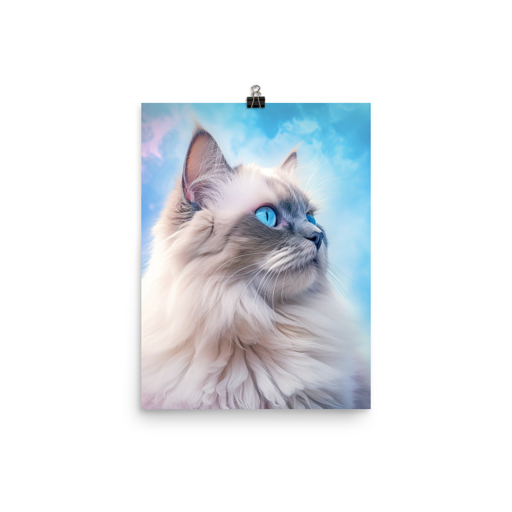 Birman Cat Photo paper poster - PosterfyAI.com