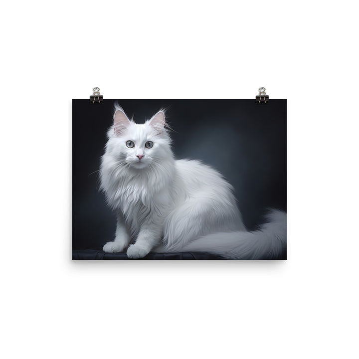Turkish Angora Photo paper poster - PosterfyAI.com