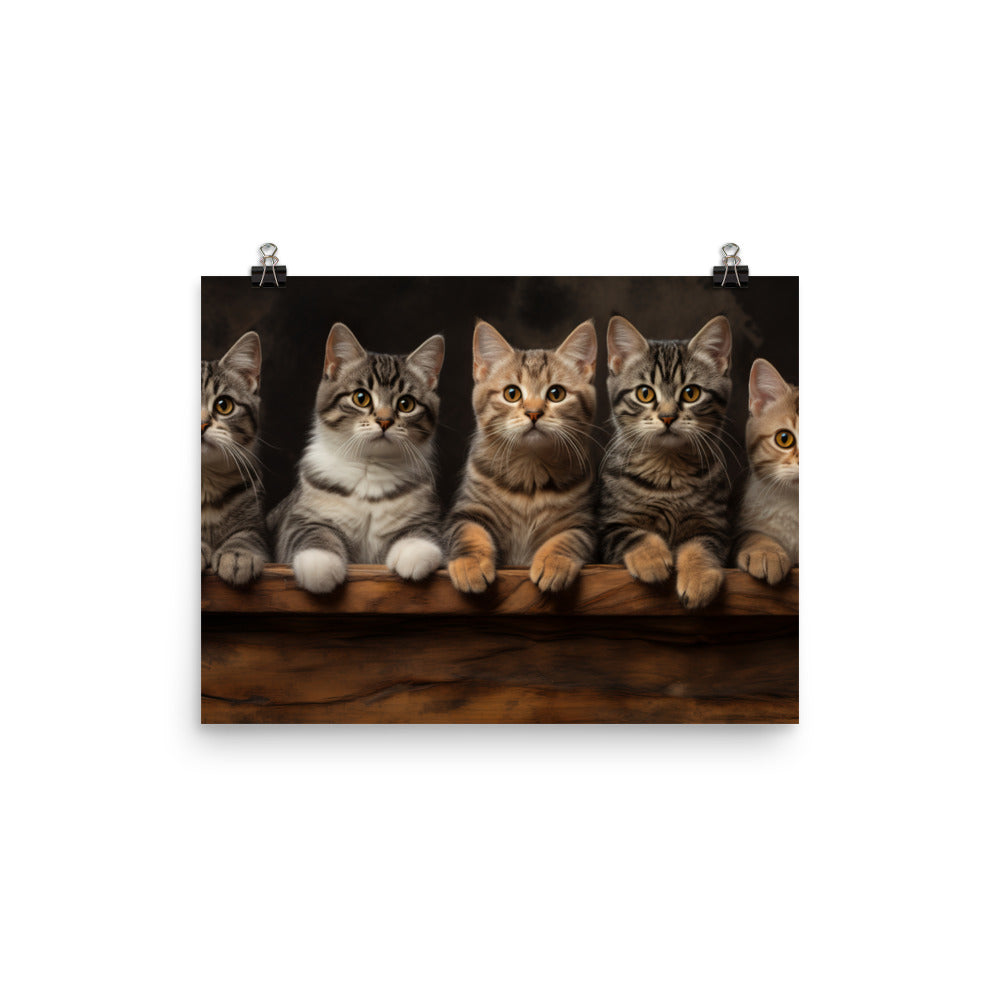 American Shorthair Photo paper poster - PosterfyAI.com