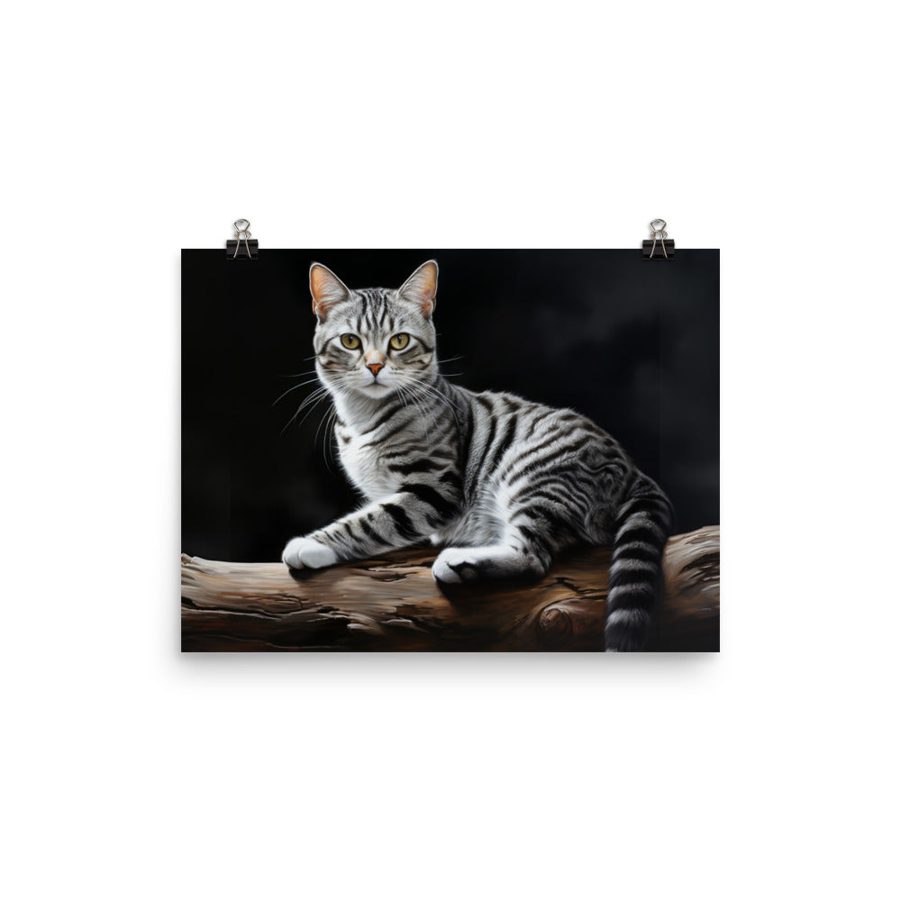 American Shorthair Photo paper poster - PosterfyAI.com