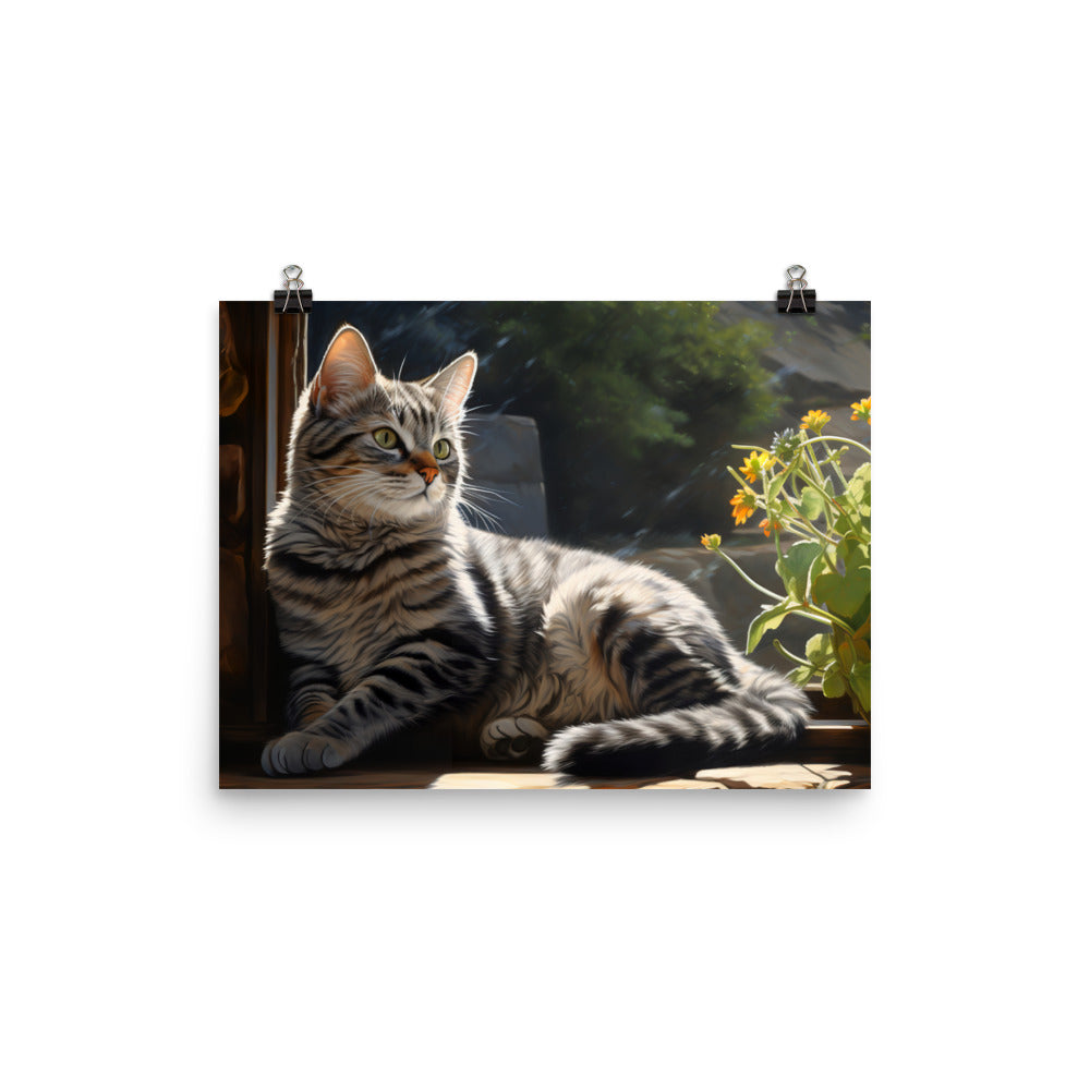 American Shorthair Photo paper poster - PosterfyAI.com