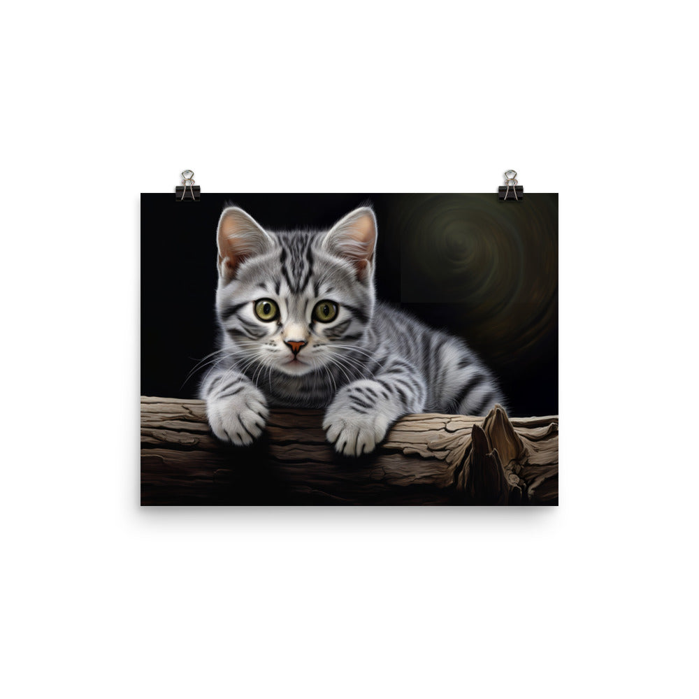American Shorthair Photo paper poster - PosterfyAI.com