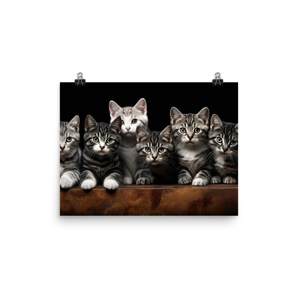 American Shorthair Photo paper poster - PosterfyAI.com
