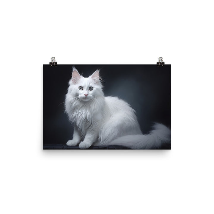 Turkish Angora Photo paper poster - PosterfyAI.com