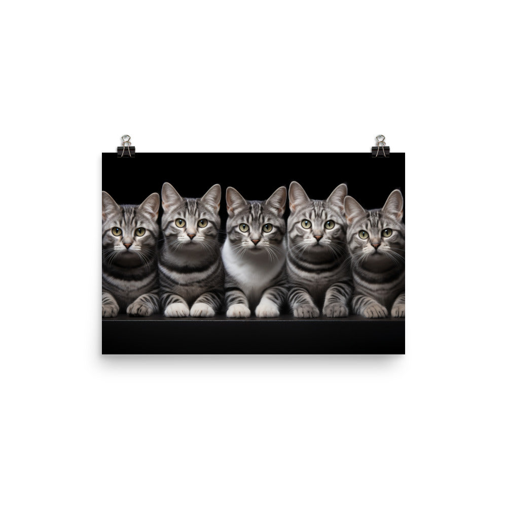 American Shorthair Photo paper poster - PosterfyAI.com