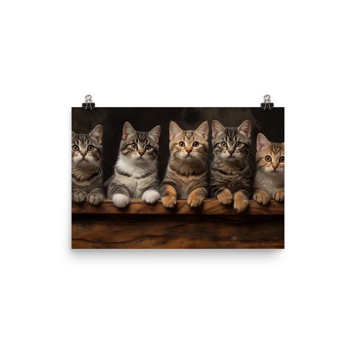 American Shorthair Photo paper poster - PosterfyAI.com