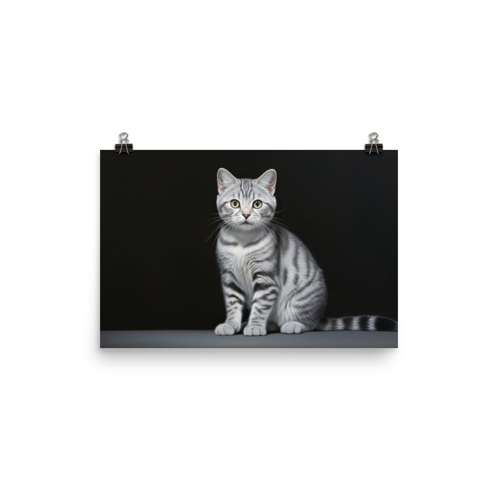 American Shorthair Photo paper poster - PosterfyAI.com