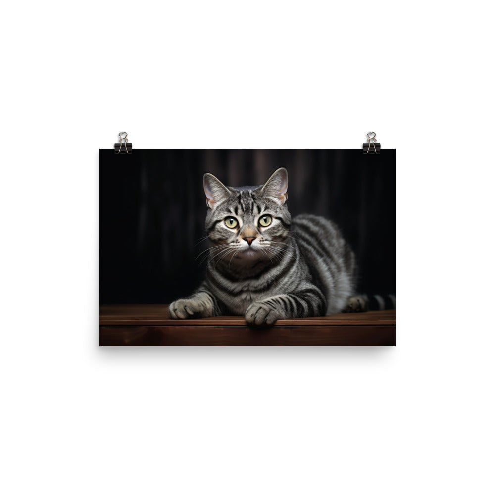 American Shorthair Photo paper poster - PosterfyAI.com