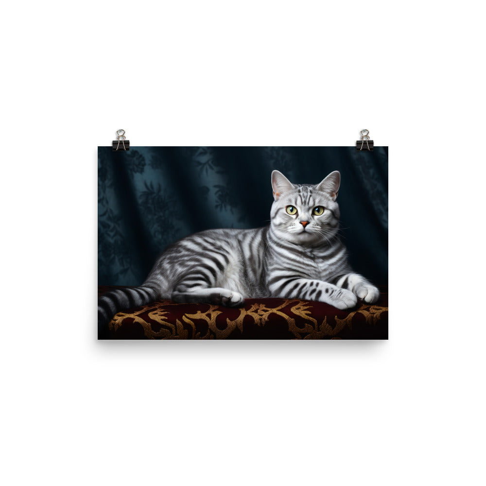 American Shorthair Photo paper poster - PosterfyAI.com