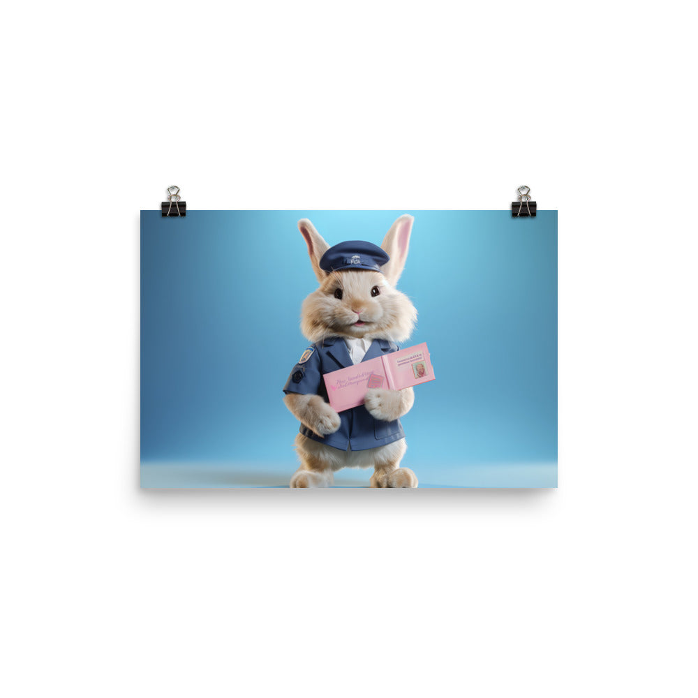 Lionhead Mail Carrier Photo paper poster - PosterfyAI.com