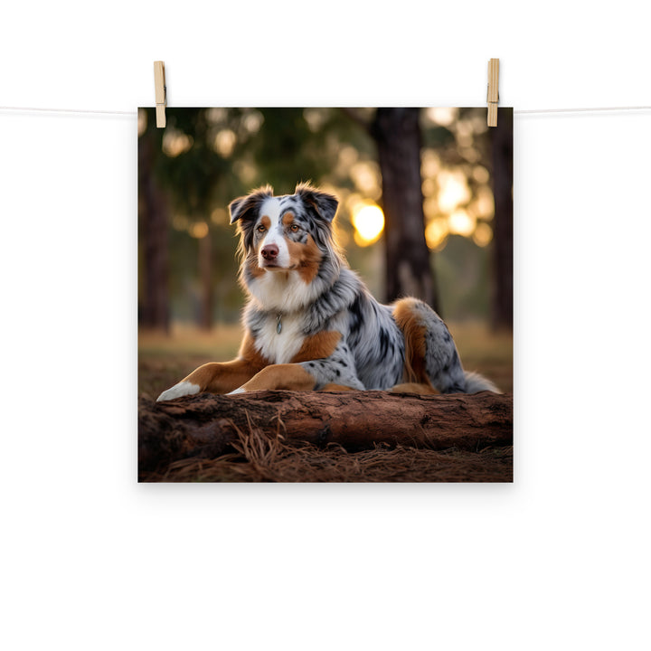 Australian Shepherd Photo paper poster - PosterfyAI.com