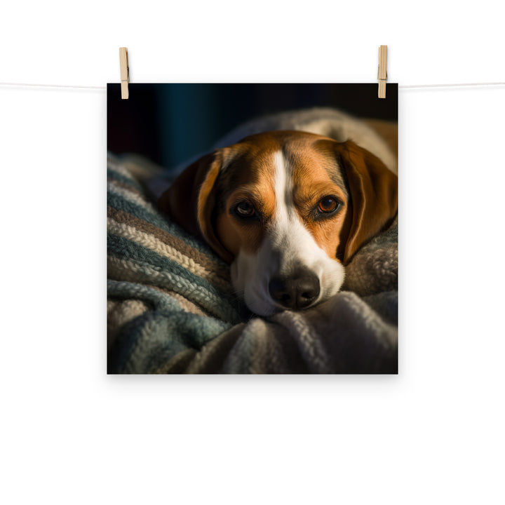 Beagle Photo paper poster - PosterfyAI.com