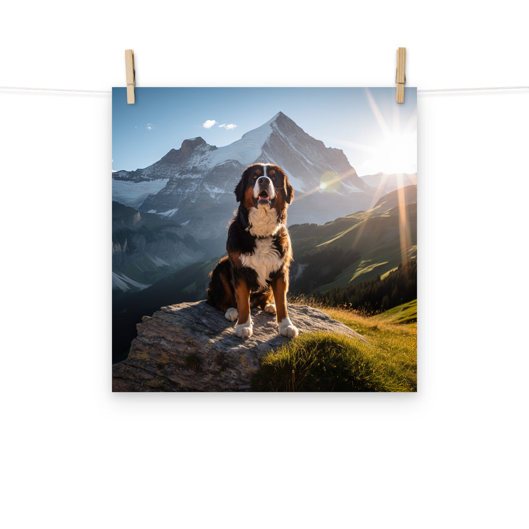 Bernese Mountain Dog Photo paper poster - PosterfyAI.com