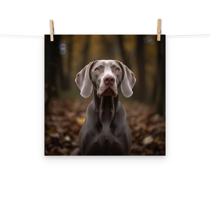 Weimaraner Photo paper poster - PosterfyAI.com
