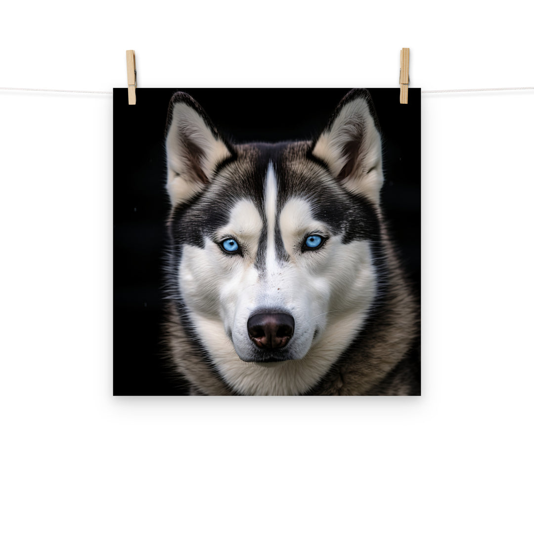 Siberian Husky Photo paper poster - PosterfyAI.com