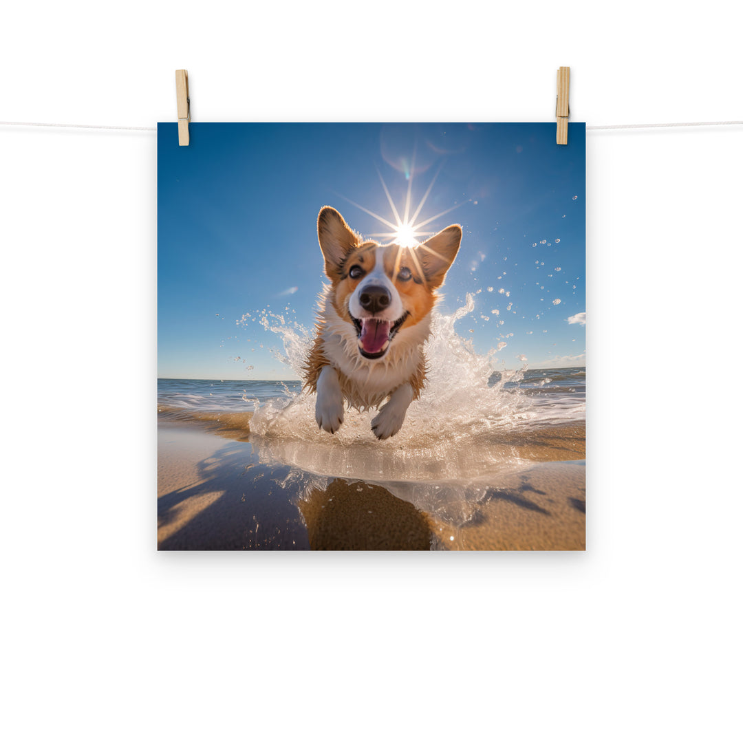 Welsh Corgi Photo paper poster - PosterfyAI.com