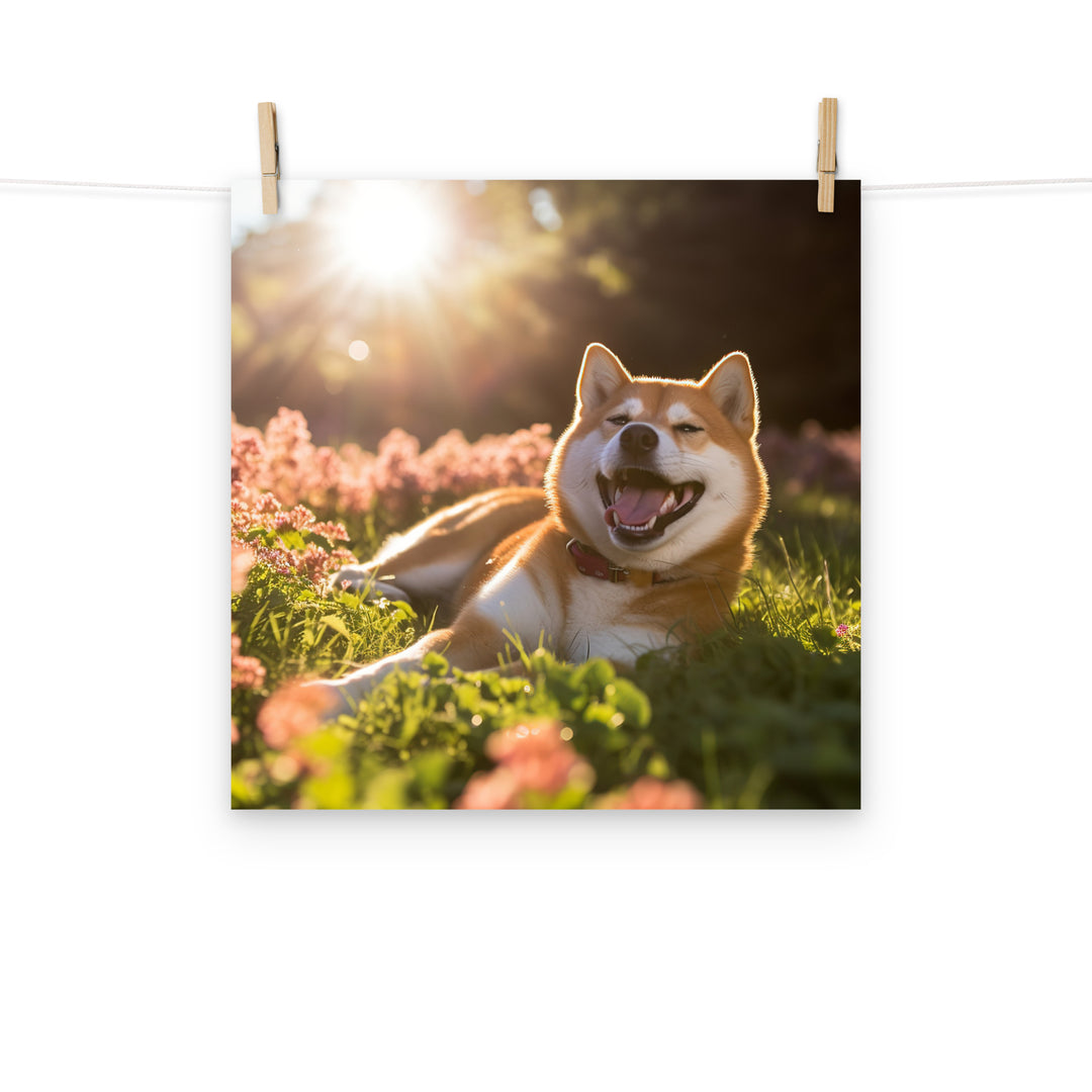 Shiba Inu Photo paper poster - PosterfyAI.com