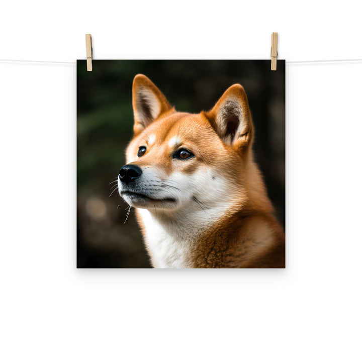 Shiba Inu Photo paper poster - PosterfyAI.com