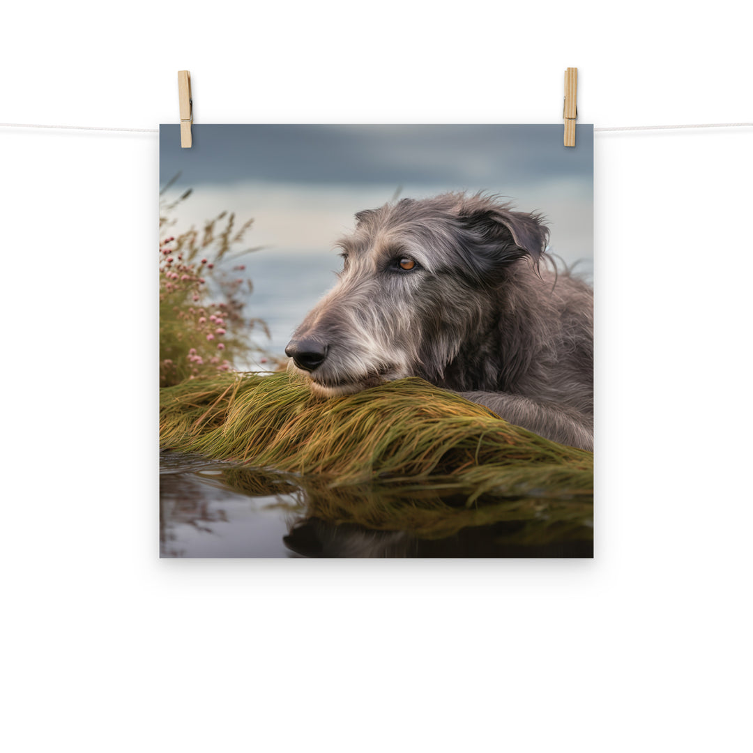 Scottish Deerhound Photo paper poster - PosterfyAI.com