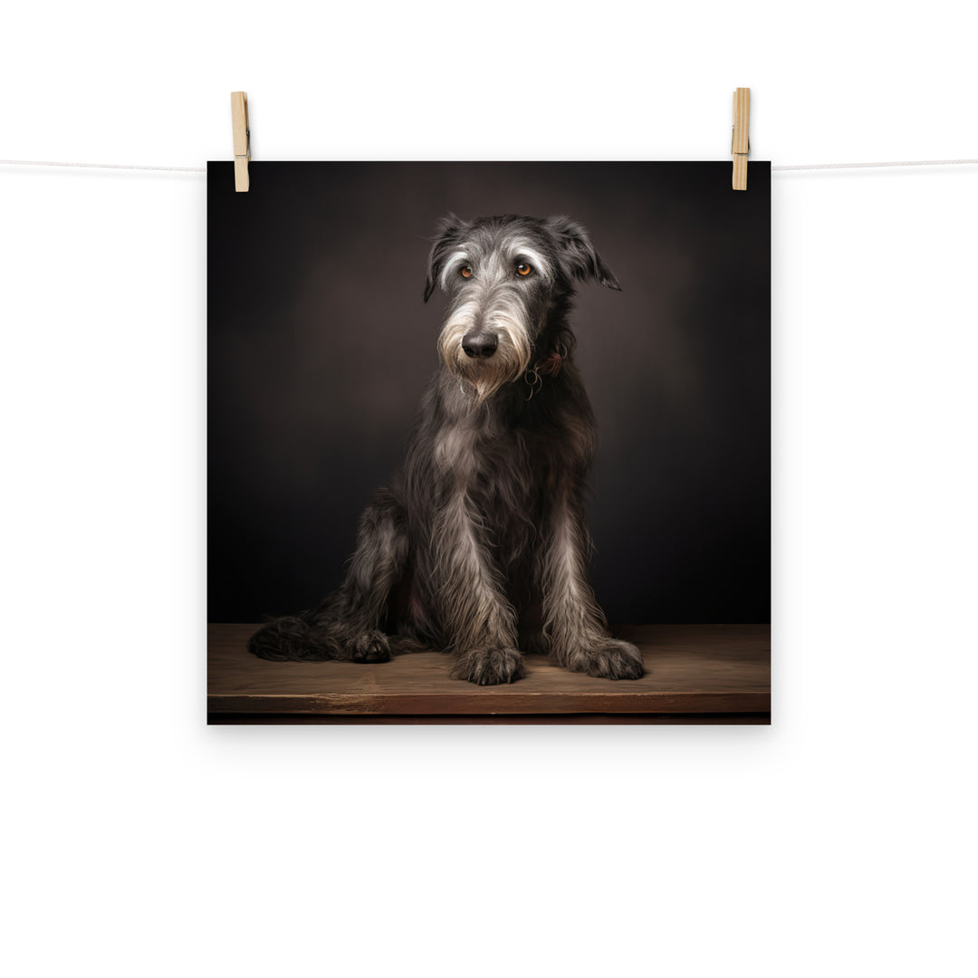 Scottish Deerhound Photo paper poster - PosterfyAI.com