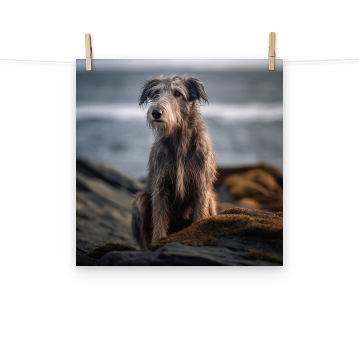 Scottish Deerhound Photo paper poster - PosterfyAI.com