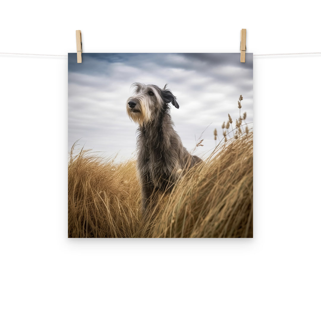 Scottish Deerhound Photo paper poster - PosterfyAI.com