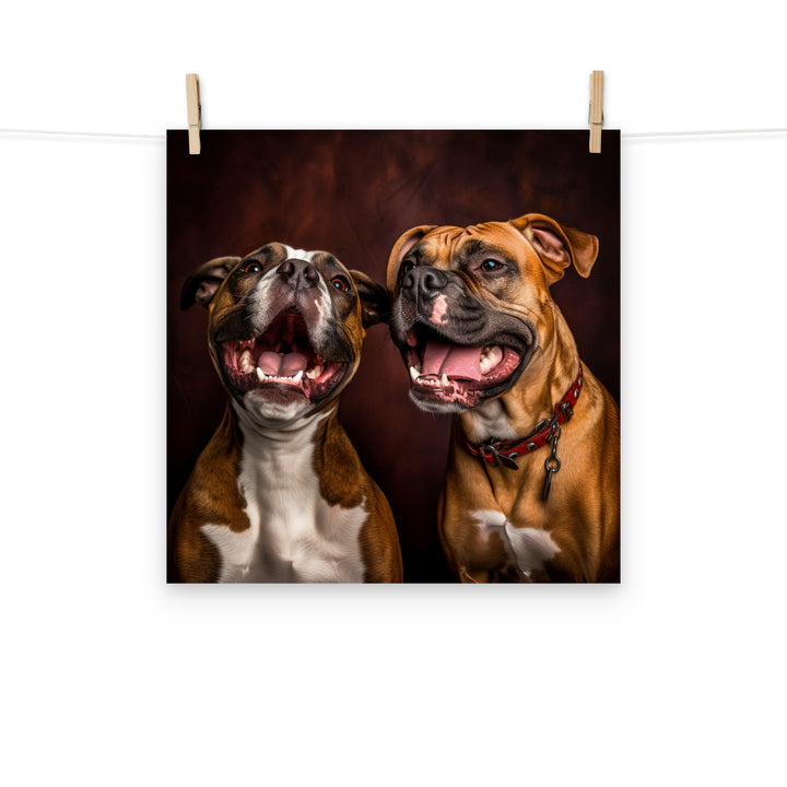 Boxer Photo paper poster - PosterfyAI.com