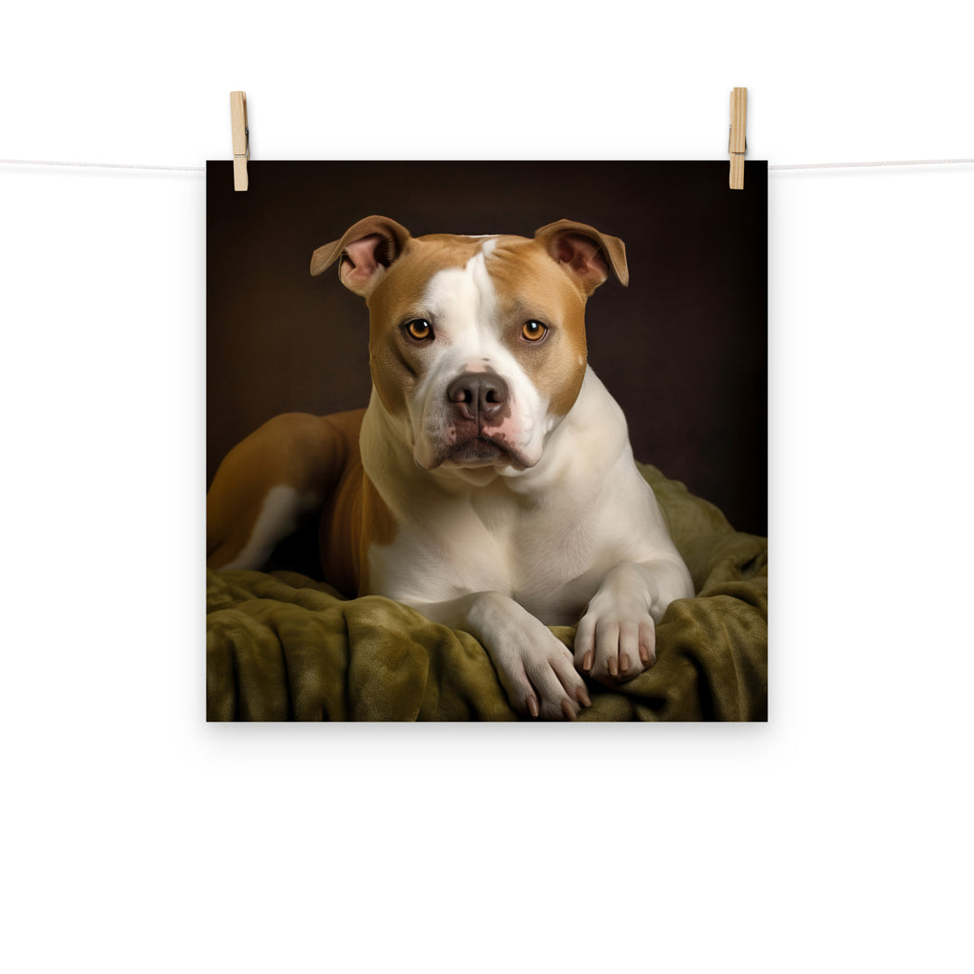 American Staffordshire Terrier Photo paper poster - PosterfyAI.com