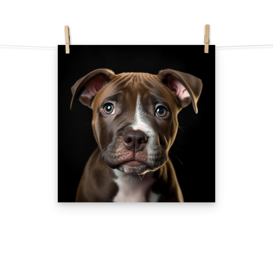 American Staffordshire Terrier Photo paper poster - PosterfyAI.com