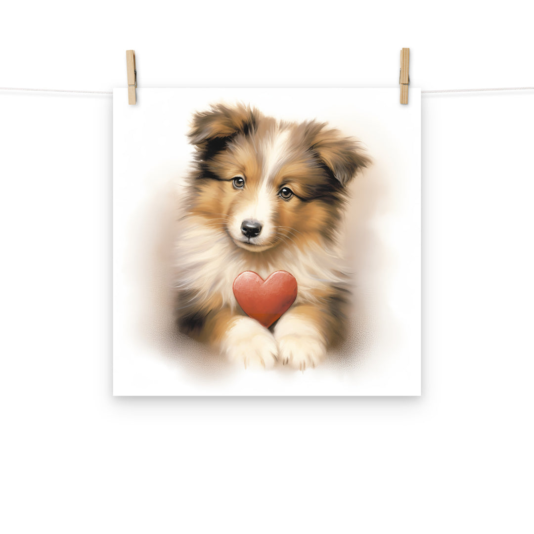 Shetland Sheepdog Photo paper poster - PosterfyAI.com