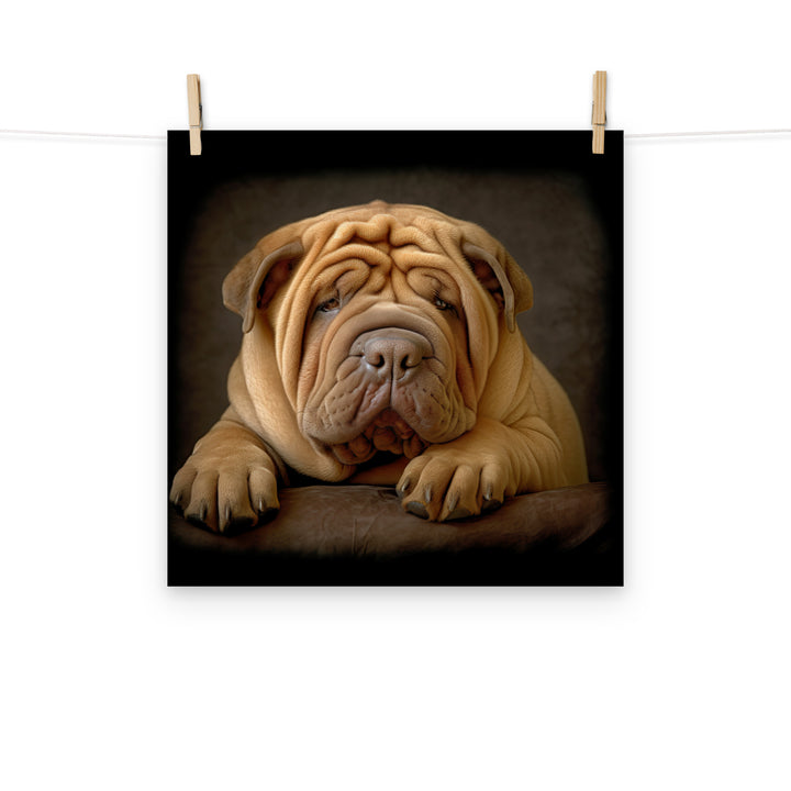 Shar Pei Photo paper poster - PosterfyAI.com