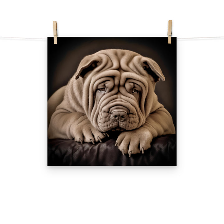 Shar Pei Photo paper poster - PosterfyAI.com