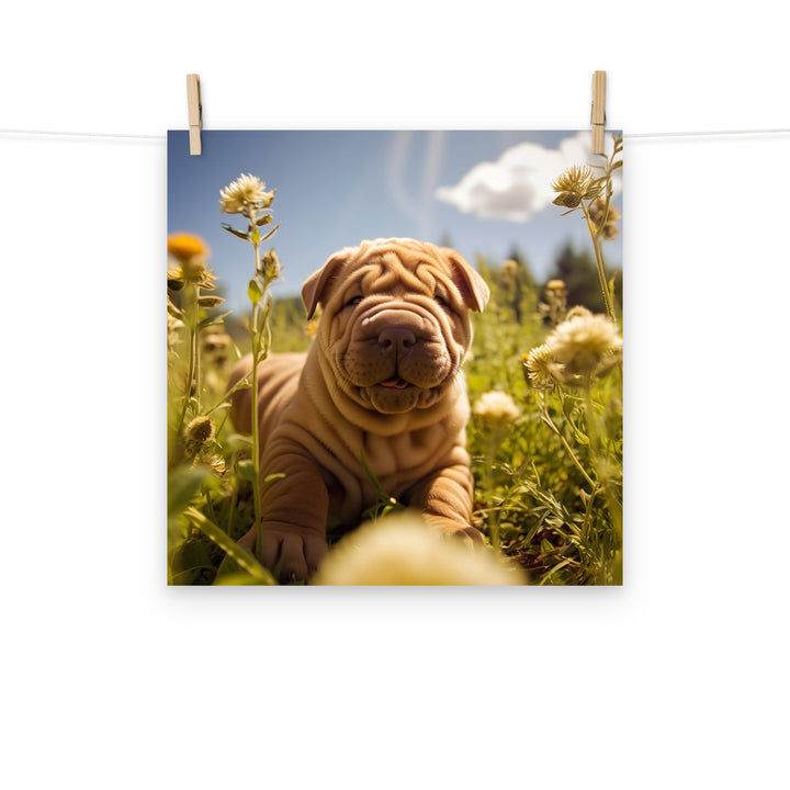 Shar Pei Photo paper poster - PosterfyAI.com