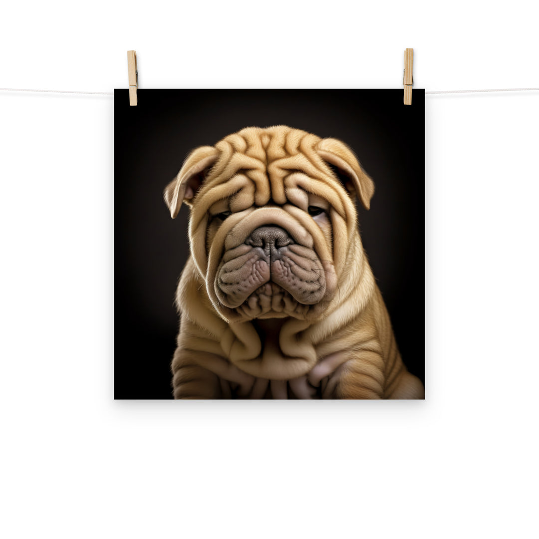 Shar Pei Photo paper poster - PosterfyAI.com