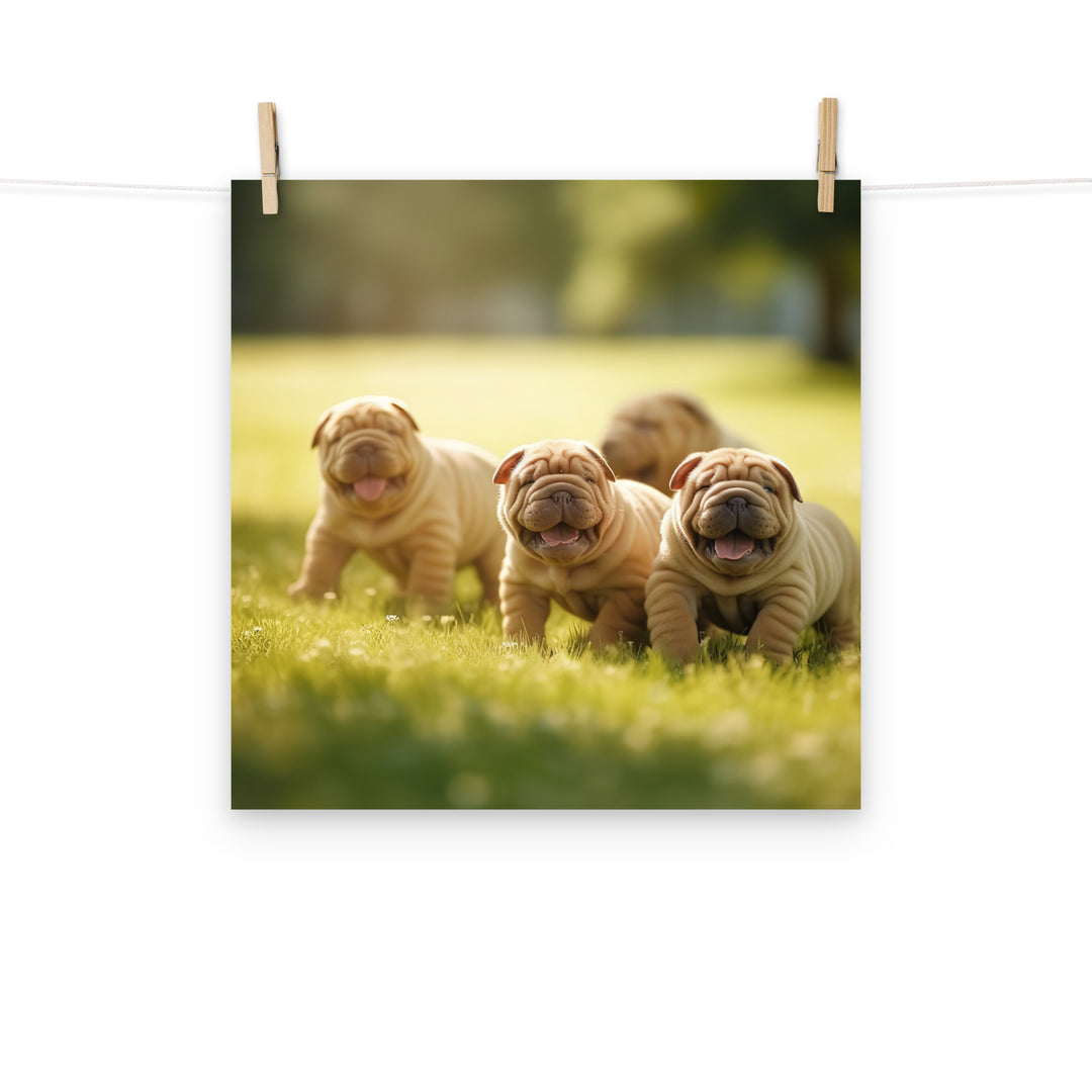 Shar Pei Photo paper poster - PosterfyAI.com