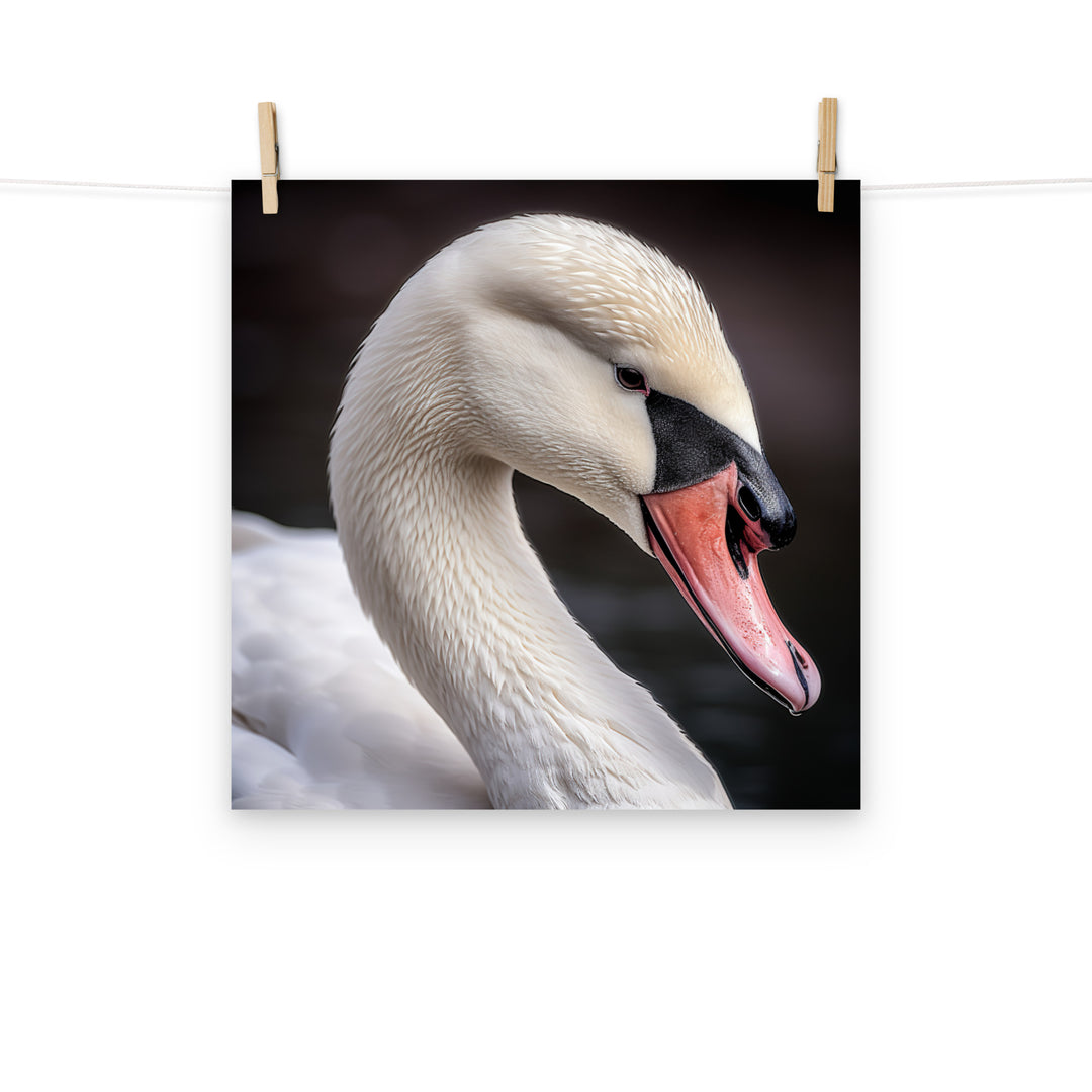 Swan Photo paper poster - PosterfyAI.com