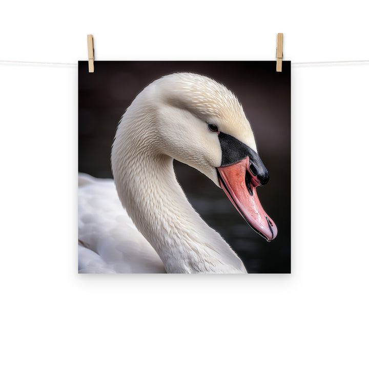 Swan Photo paper poster - PosterfyAI.com