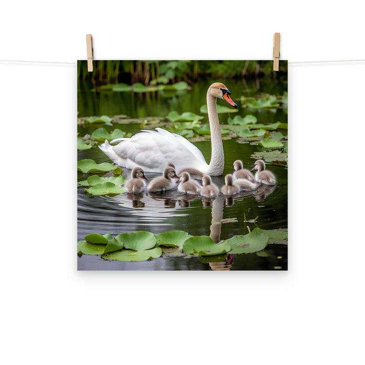 Swan Photo paper poster - PosterfyAI.com