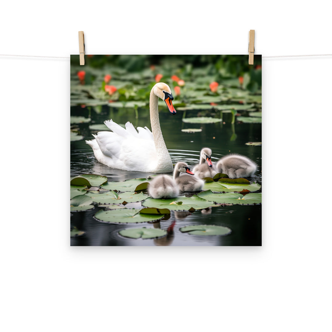 Swan Photo paper poster - PosterfyAI.com