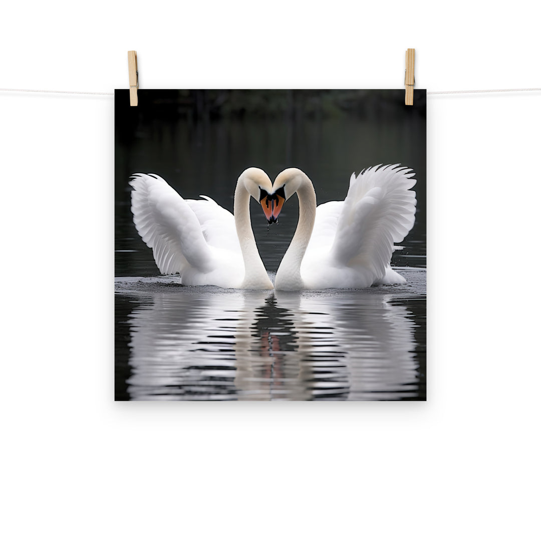 Swan Photo paper poster - PosterfyAI.com