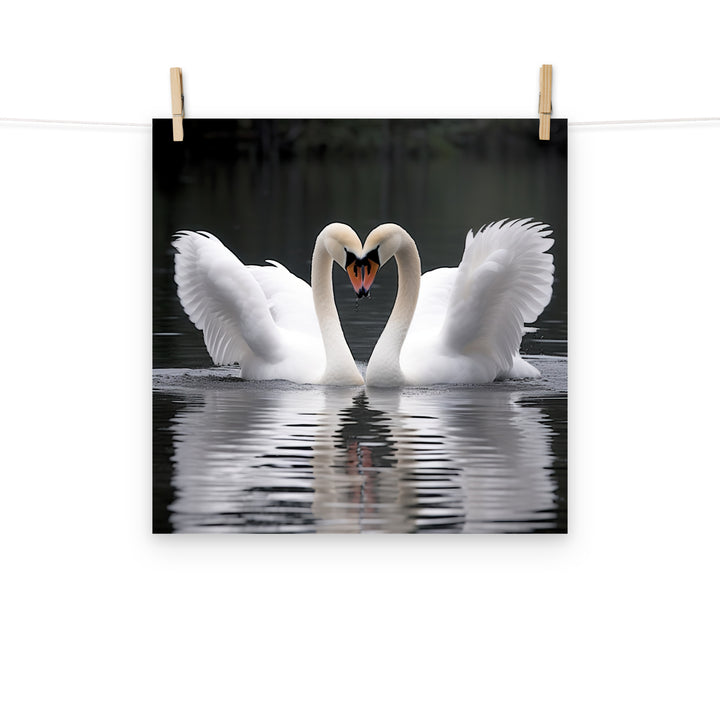 Swan Photo paper poster - PosterfyAI.com