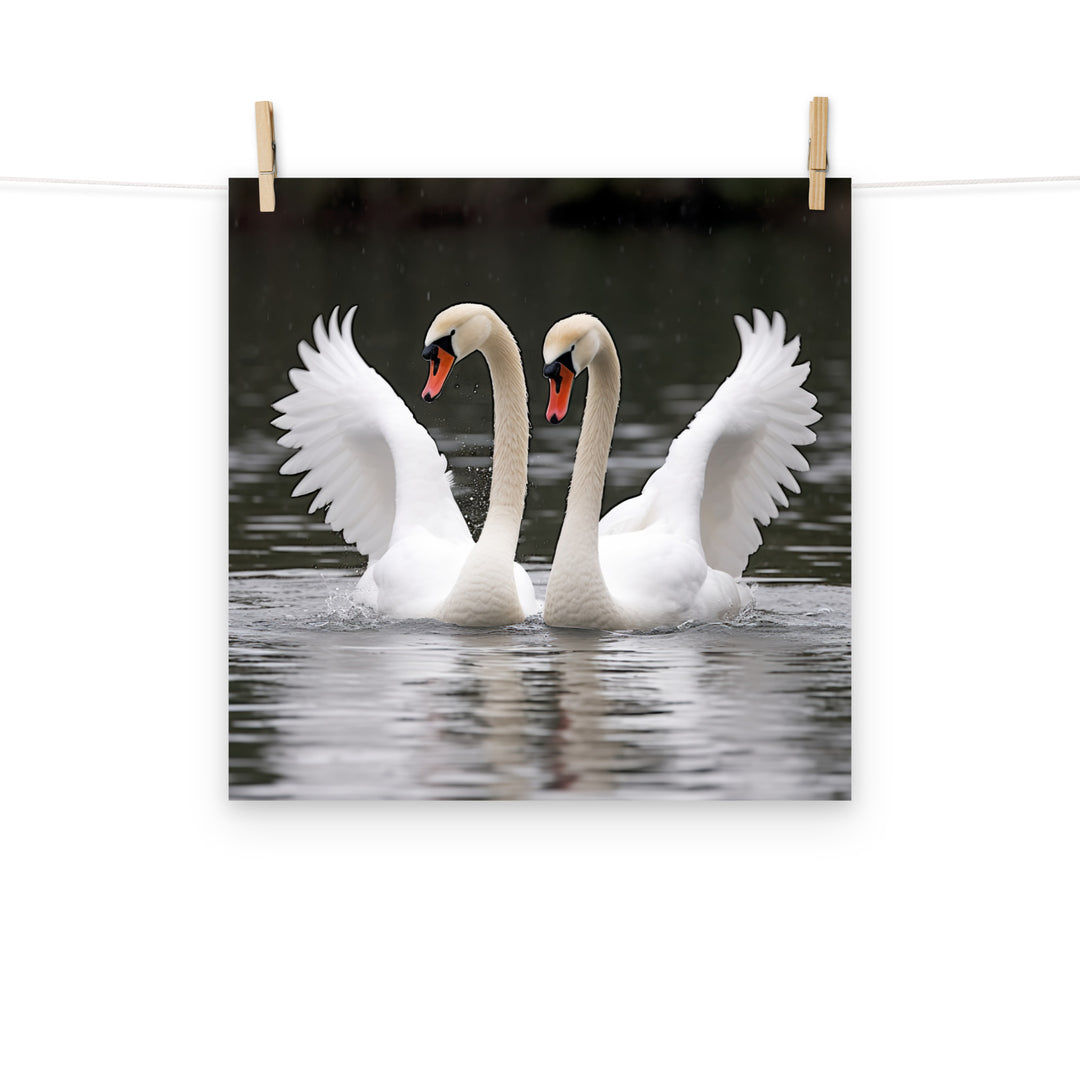 Swan Photo paper poster - PosterfyAI.com