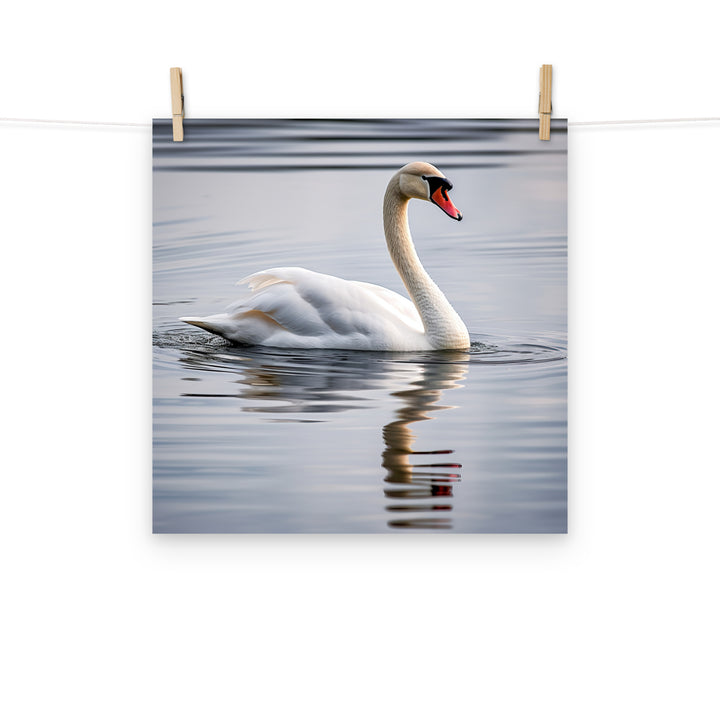 Swan Photo paper poster - PosterfyAI.com
