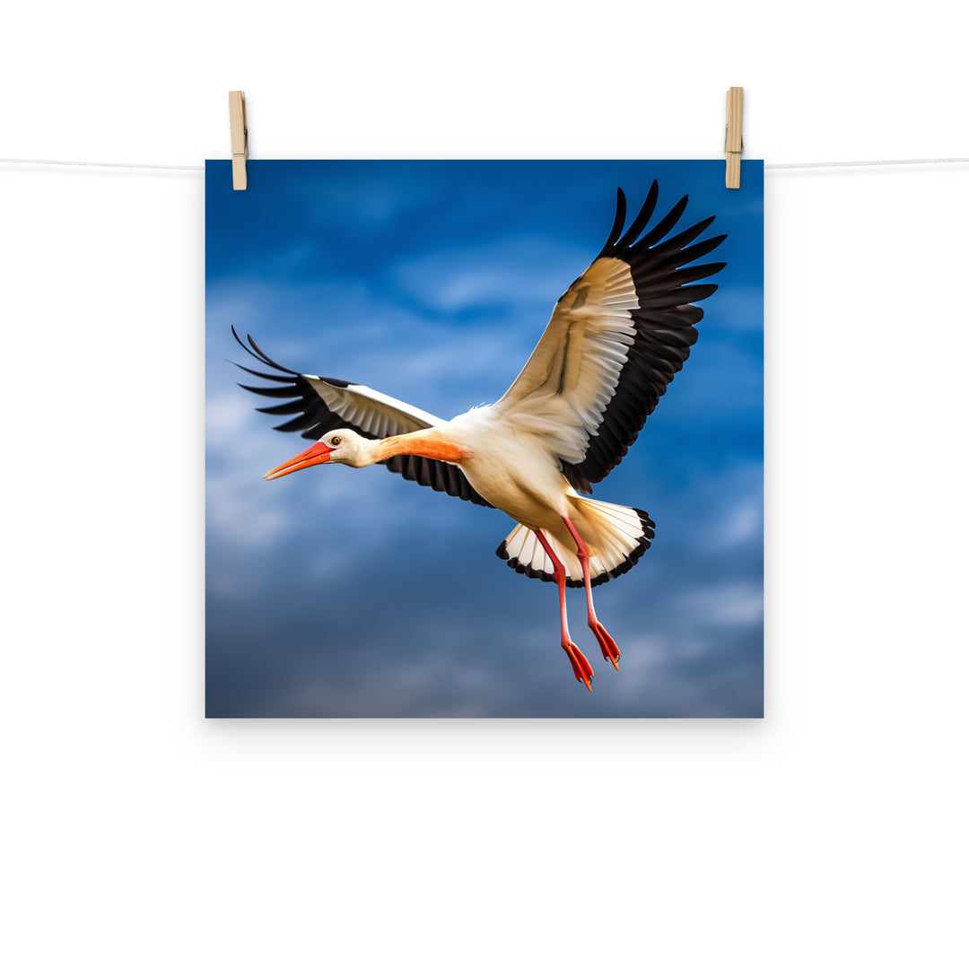 Stork Photo paper poster - PosterfyAI.com