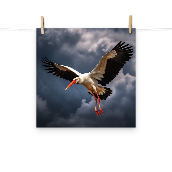 Stork Photo paper poster - PosterfyAI.com