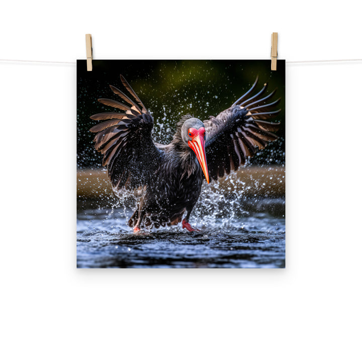 Stork Photo paper poster - PosterfyAI.com