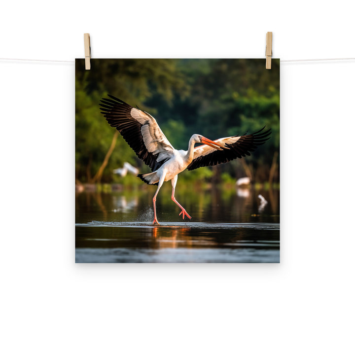 Stork Photo paper poster - PosterfyAI.com